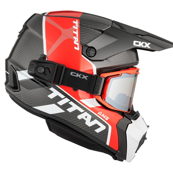CKX Titan AMS Carbon Helmet Conrod Double Red S - Driven Powersports