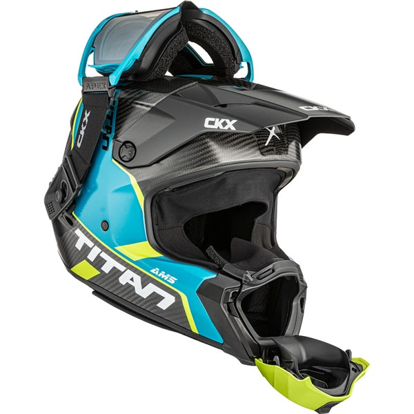 CKX Titan AMS Carbon Helmet Conrod Double Green M - Driven Powersports