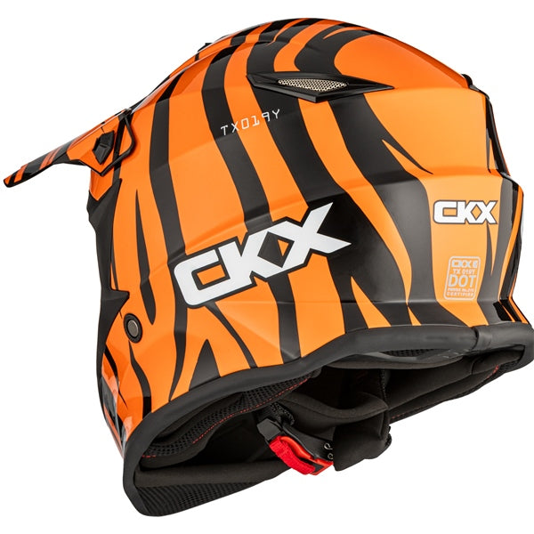 CKX TX019Y Off-Road Helmet Zoo Orange L - Driven Powersports