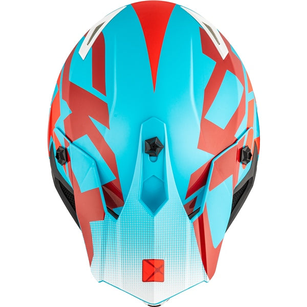 CKX TX019Y Off-Road Helmet Howl Blue/Red M - Driven Powersports