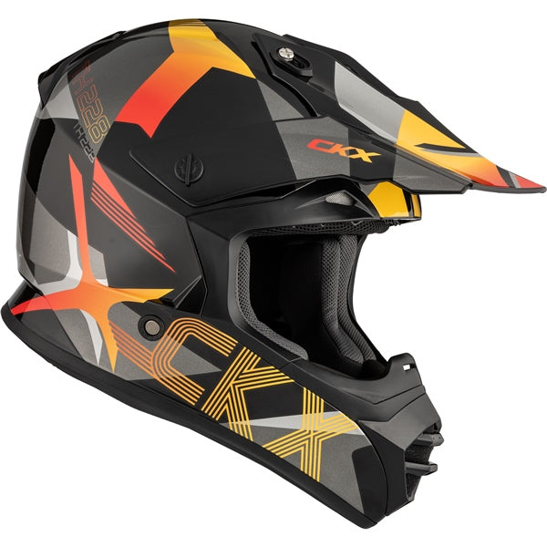CKX TX228 Off-Road Helmet Lord Gray/Red 2XL - Driven Powersports