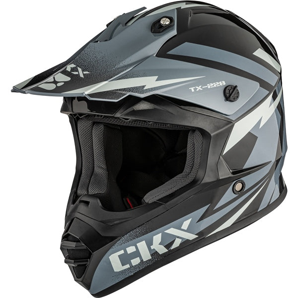CKX TX228 Off-Road Helmet Bolt Gray S - Driven Powersports