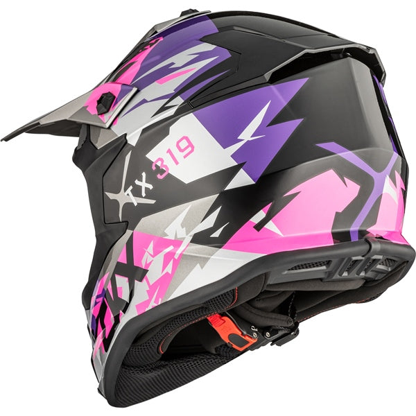 CKX TX319 Off-Road Helmet Jagged Pink/Mauve M - Driven Powersports