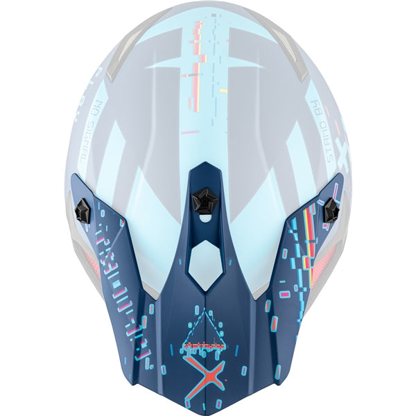 CKX Peak for TX019Y Helmet Error Matte Blue One Size Fits All - Driven Powersports