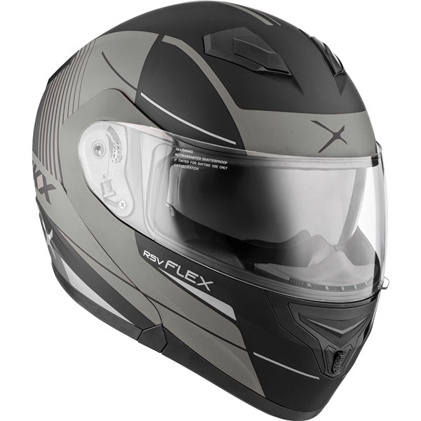 CKX Flex RSV Modular Helmet, Summer Tempo Matte Gray S Single Shield - Driven Powersports