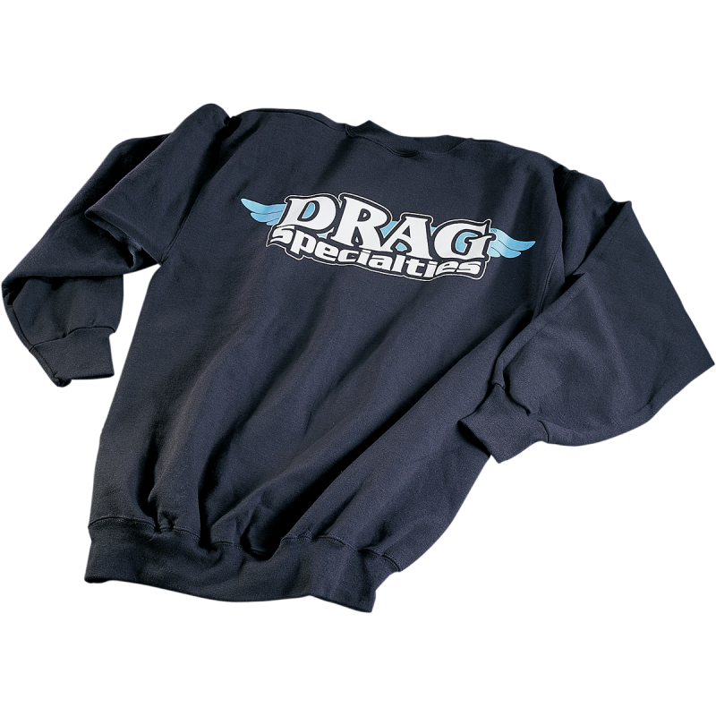 DRAG SWEATSHIRT Black 3/4 Front - Driven Powersports