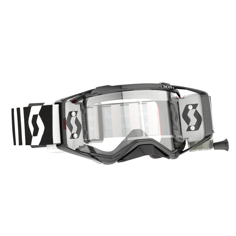 SCOTT USA PROSPECT WFS GOGGLES RACING BLACK/WHITE - CLEAR WORKS Black/White Clear - Driven Powersports