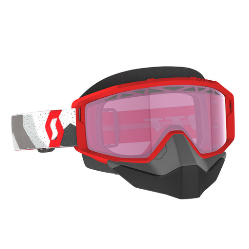 SCOTT USA PRIMAL SNOWMOBILE GOGGLES (CAMO WHITE/RED - PINK) Camo White/Red Pink - Driven Powersports