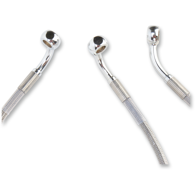DRAG SPECIALTIES 96-07 FLHT/X FRT S/S BRAKE LINE KIT +4 Other - Driven Powersports
