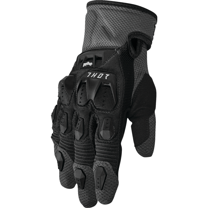 THOR GLOVE TERRAIN Black/Charcoal Front - Driven Powersports