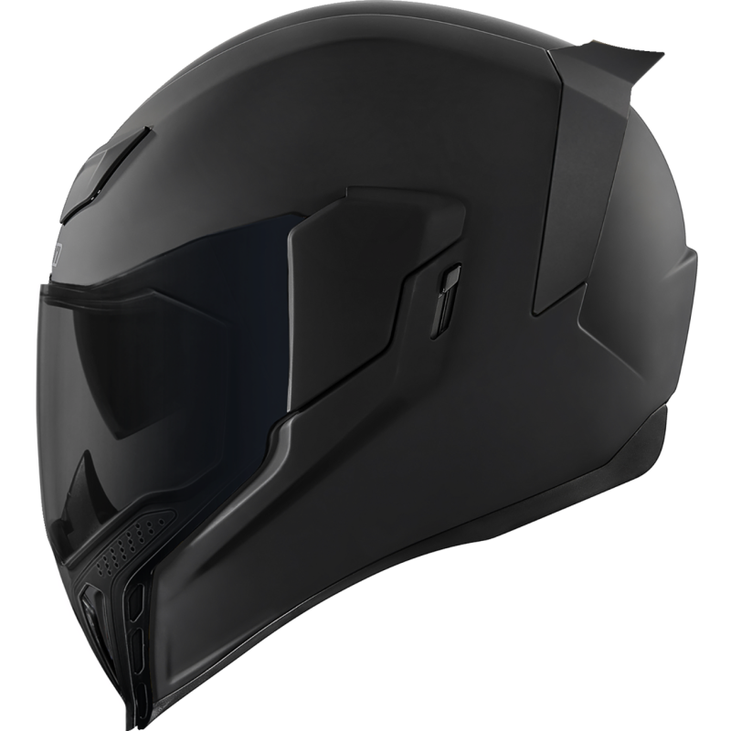 ICON HLMT AFLT DARK RUB Black Left Side - Driven Powersports