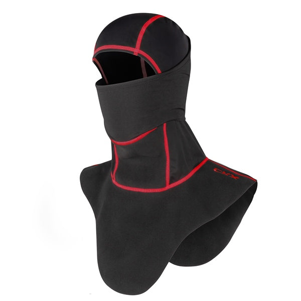 CKX Maverick Balaclava Black with red stitching One Size Fits All - Driven Powersports