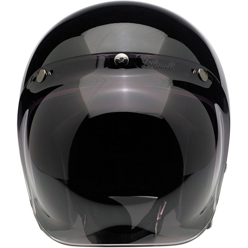 BILTWELL HELMET BONANZA Gloss Black Front - Driven Powersports