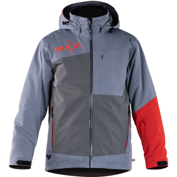 CKX Alaska Men Jacket MY23 - Gray/Red L Gray, Red L - Driven Powersports
