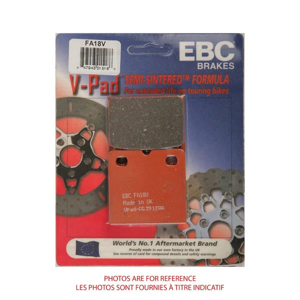 EBC Semi-Sintered V-Pads (FA18V) - Driven Powersports