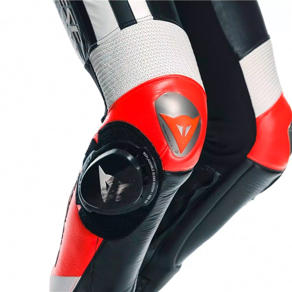 Dainese Mugello 3 Perf. D-Air Suit - Men Red/White 44 - Driven Powersports