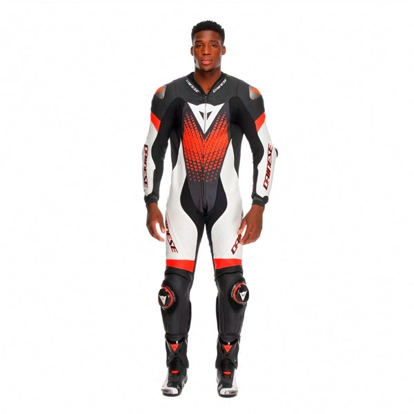 Dainese Laguna Seca 6 Suit - Men Black/White/Red 44 - Driven Powersports