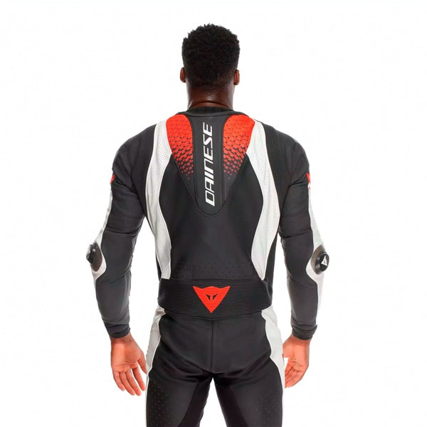 Dainese Laguna Seca 6 Suit - Men Black/White/Red 44 - Driven Powersports