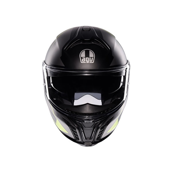 AGV HELM T-MODULAR PERCEP MAT BK/FLUO Yellow 2XL - Driven Powersports