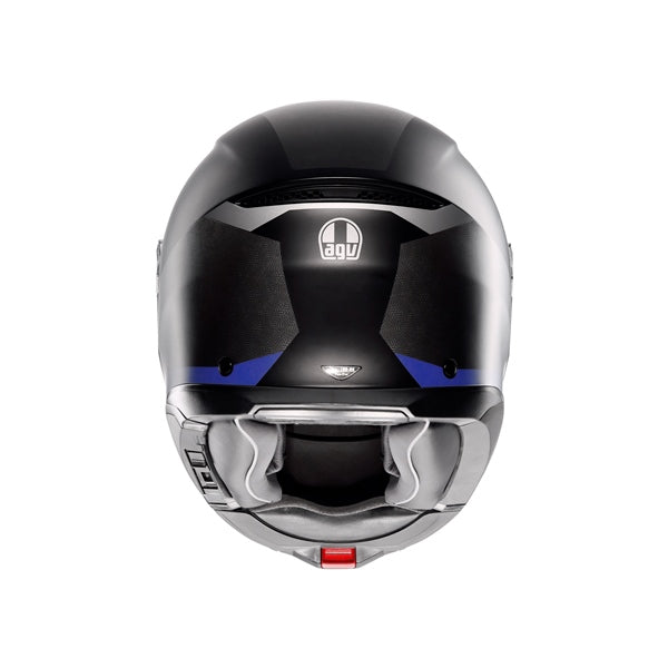AGV HELM T-MODULAR STRAY Matte Black/Gray/Blue 2XL - Driven Powersports