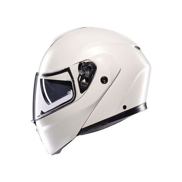 AGV HELM S-MODULAR MONO MAT MATERIA White 2XL - Driven Powersports