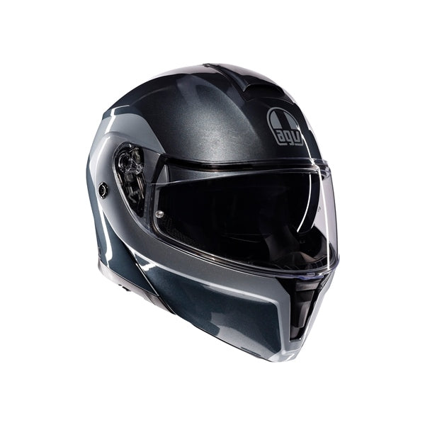 AGV HELM S-MODULAR LEVICO Gray/Silver 2XL - Driven Powersports