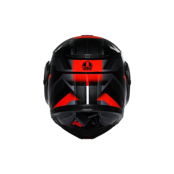 AGV HELM S-MODULAR LEDRO Black/Red 2XL - Driven Powersports