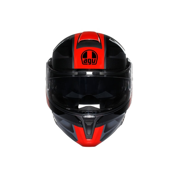 AGV HELM S-MODULAR LEDRO Black/Red 2XL - Driven Powersports