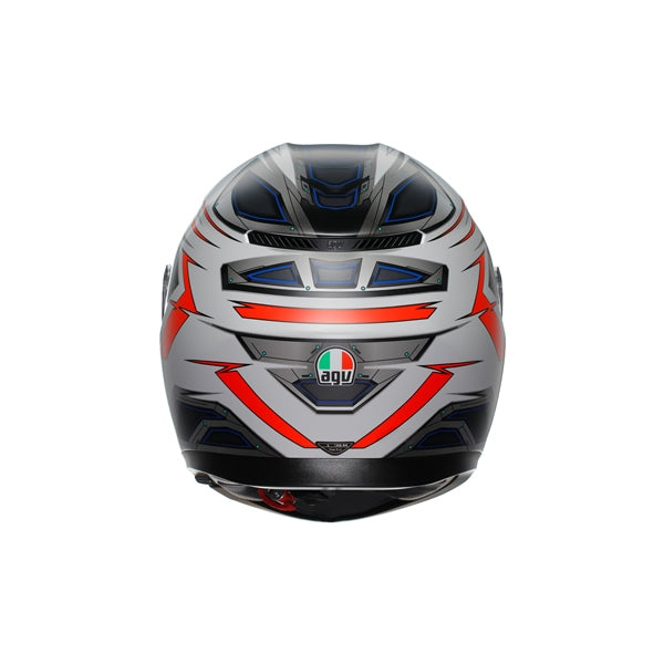 AGV HELM K3 SPACE MAT WH/FLUO Red 2XL - Driven Powersports