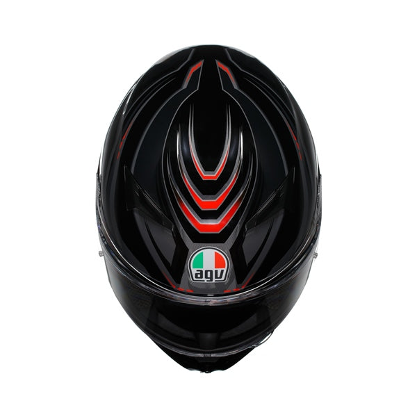 AGV HELM K3 SYTH Black/Red 2XL - Driven Powersports