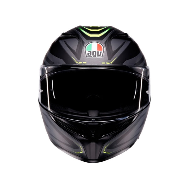 AGV HELM K3 SYTH MAT BK/FLUO Yellow 2XL - Driven Powersports