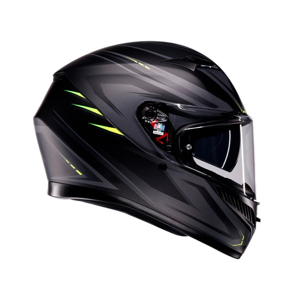 AGV HELM K3 SYTH MAT BK/FLUO Yellow 2XL - Driven Powersports