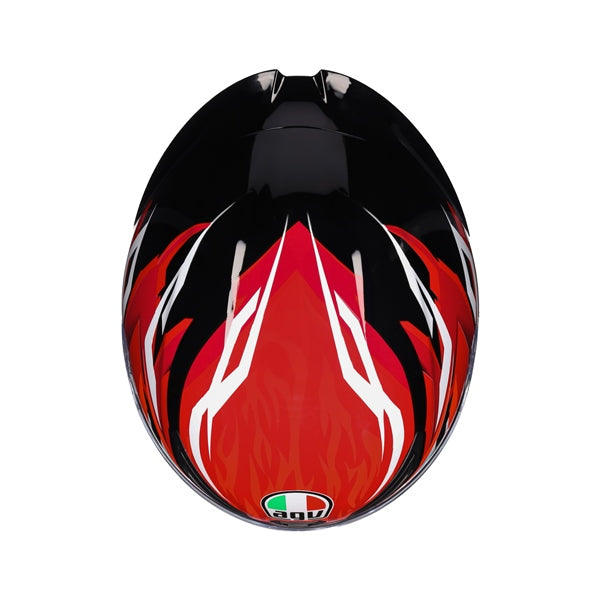 AGV HELM K1 S LION Black/Red/White 2XL - Driven Powersports