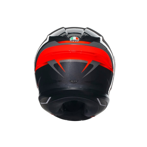 AGV HELM K6 S SLASHCUT Black/Gray/Red 2XL - Driven Powersports