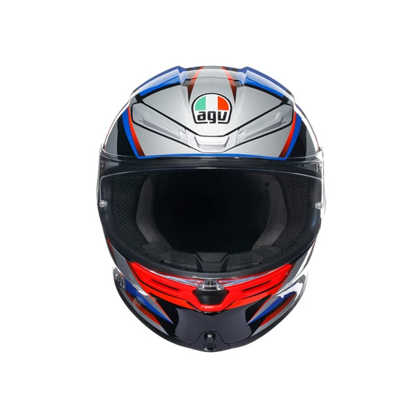 AGV HELM K6 S SLASHCUT Black/Blue/Red 2XL - Driven Powersports