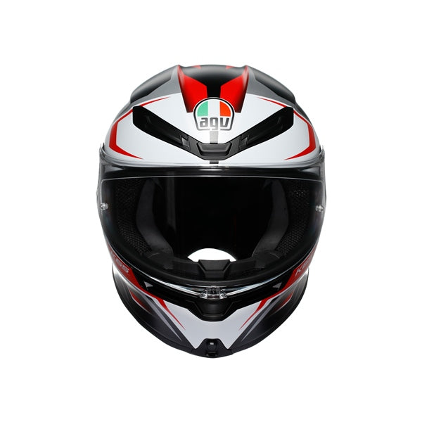 AGV HELM K6 S KARVE Matte Black/White/Red 2XL - Driven Powersports