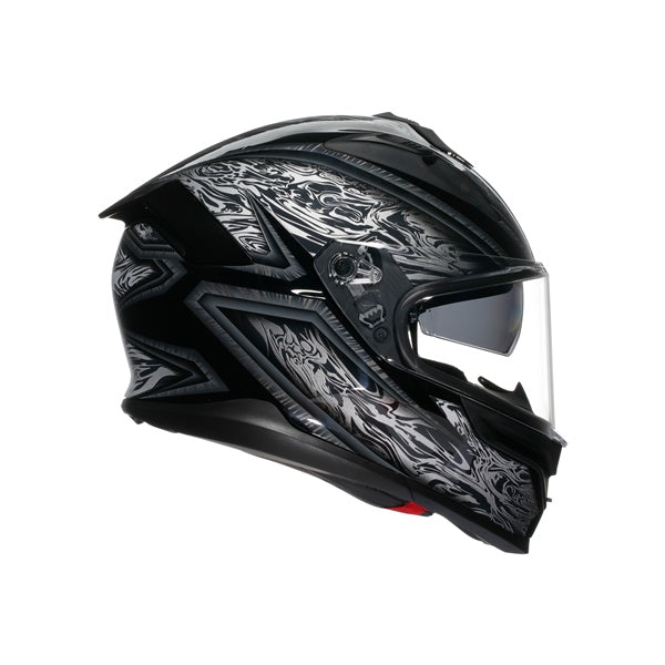 AGV HELM K7 DAMASCUS Black/Silver 2XL - Driven Powersports