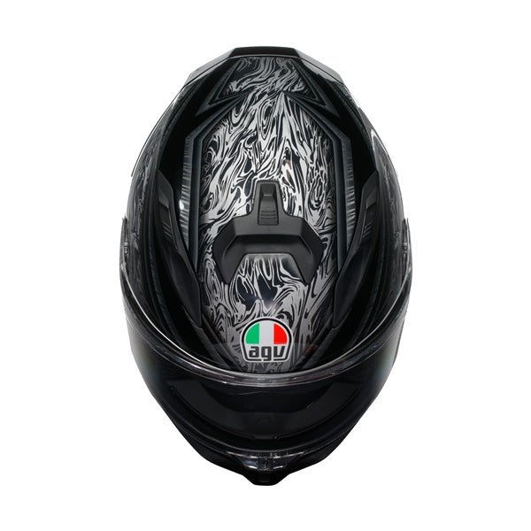AGV HELM K7 DAMASCUS Black/Silver 2XL - Driven Powersports