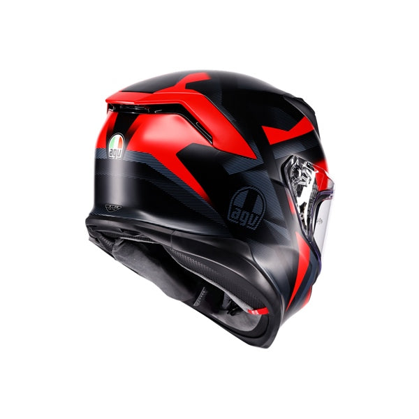 AGV HELM K7 GLIMPSE Matte Black/Red 2XL - Driven Powersports
