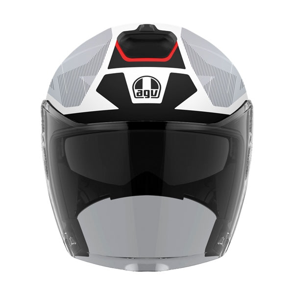 AGV HELM K7 GLIMPSE Matte Black/Red 2XL - Driven Powersports