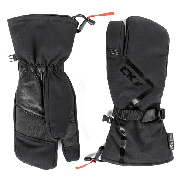 CKX Throttle Mittens 3-Fingers Black S - Driven Powersports