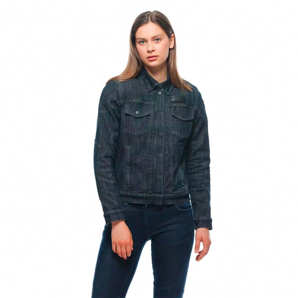 Dainese Denim Tex Jacket - Women Blue 38 - Driven Powersports