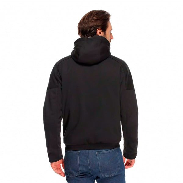 Dainese Bovisa Full Zip Hoodie - Men Black/White - Driven Powersports