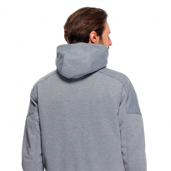 Dainese Bovisa Full Zip Hoodie - Men Gray/Black - Driven Powersports