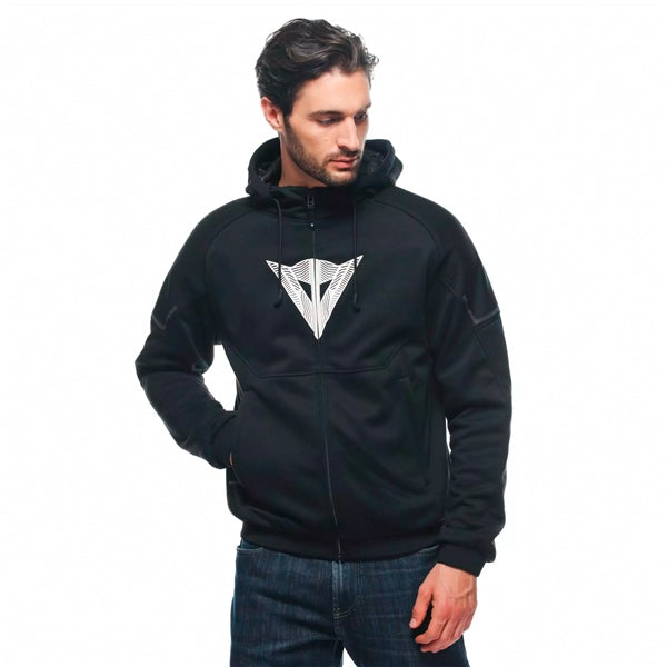 Dainese Daemon-X Full Zip Hoodie - Men Black/White - Driven Powersports