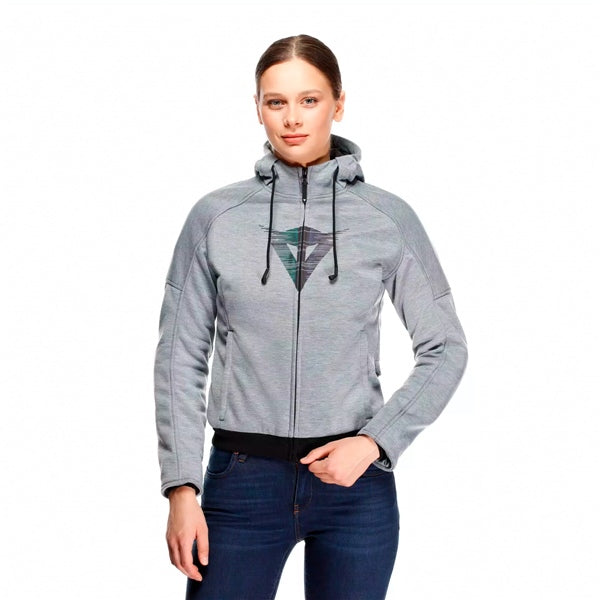 Dainese Daemon-X Full Zip Hoodie - Women Gray - Driven Powersports