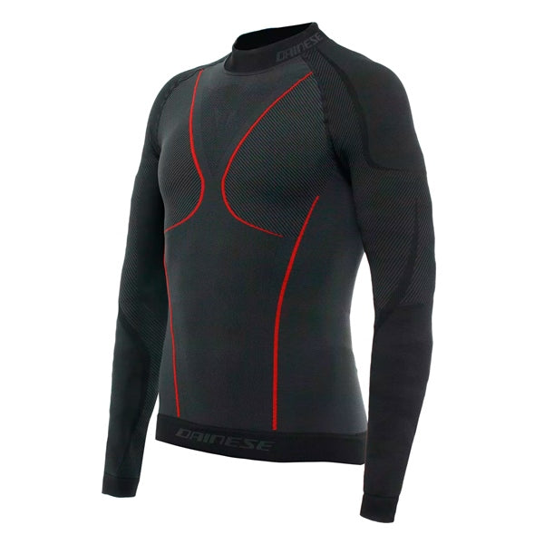 Dainese Thermo LS - Long Sleeve Base Layer for Men - Men Black/Red XS-S - Driven Powersports