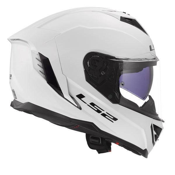 LS2 Storm III Full-Face Helmet Solid Glossy White 3XL - Driven Powersports