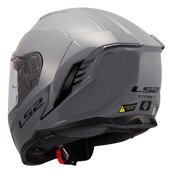LS2 Storm III Full-Face Helmet Solid Nardo Grey XS - Driven Powersports