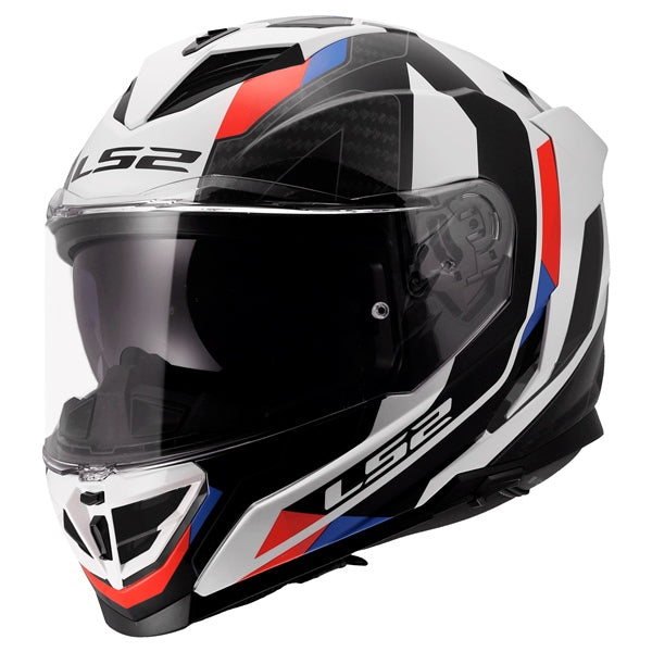 LS2 Storm III Full-Face Helmet Sporty White/Blue/Red XS - Driven Powersports